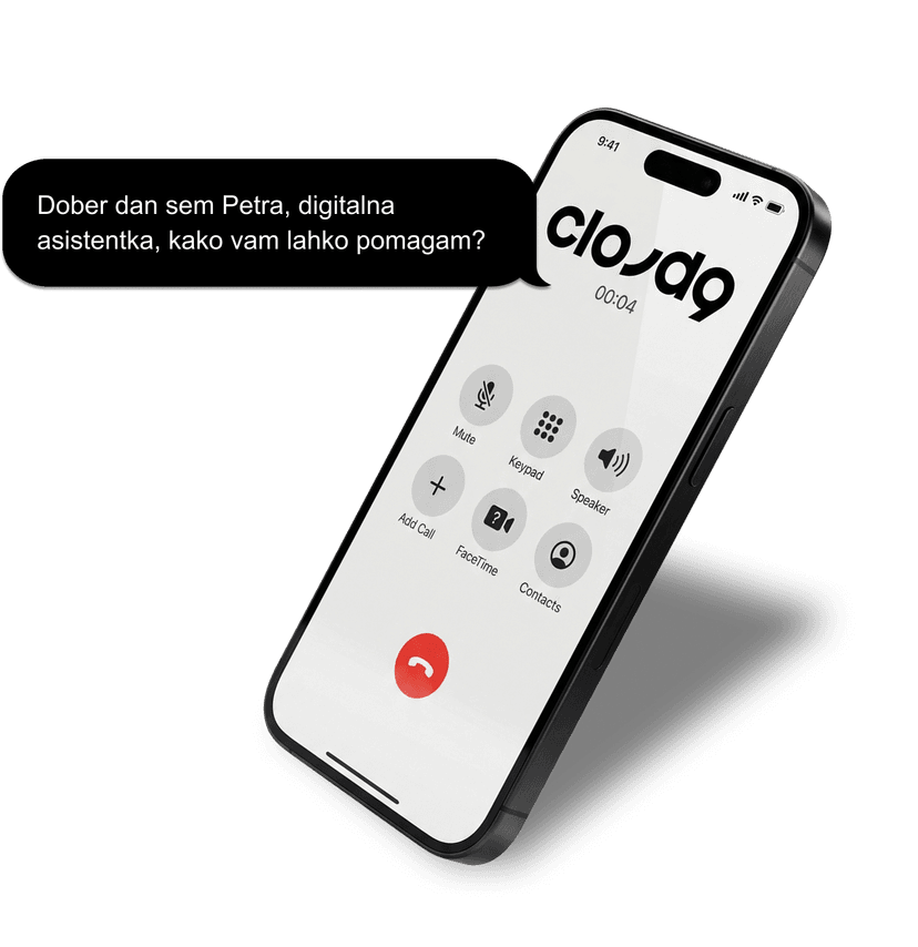 Phone showing call interface